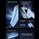 Ice Belt Portable Fan Wearable Waist Fan for Camping Outdoor Sports Travel Mini Usb Charging Cooling Fans